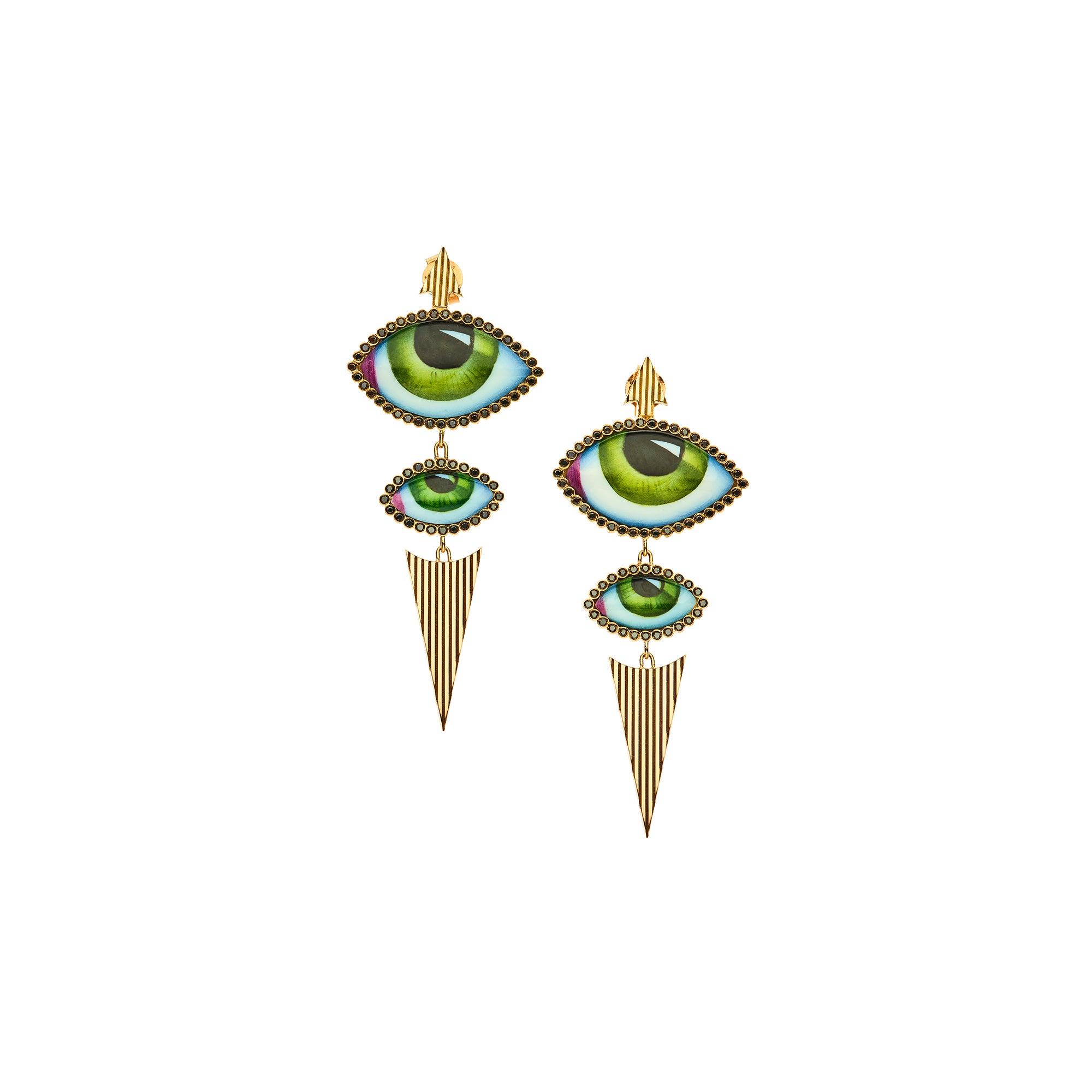 Isida Grand Eye Drop Earrings