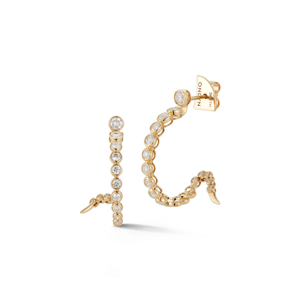 Continuum Diamond Hoop Earrings