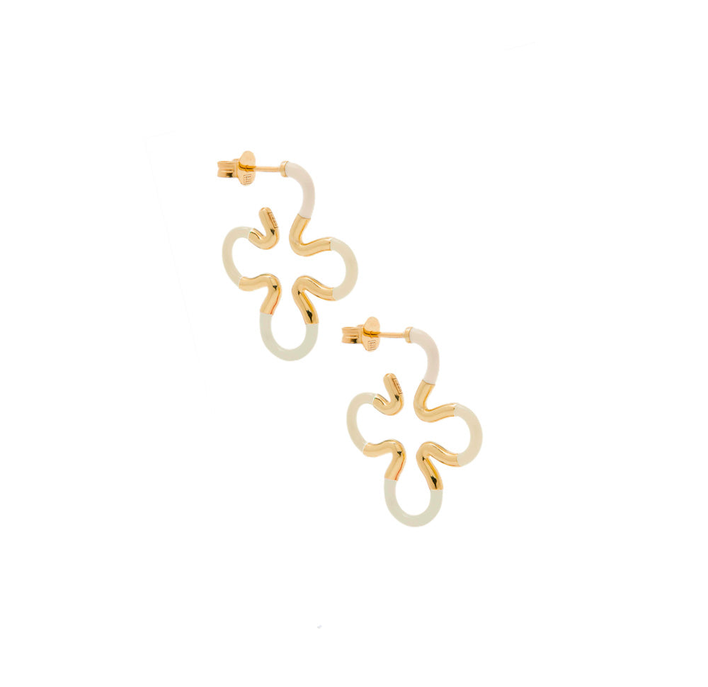 Panna Flower Drop Earrings