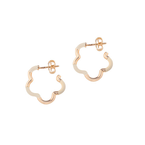 B Mini Gold & Panna Earrings