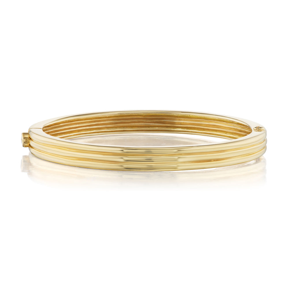 Scuba Trio Bangle with White Diamond