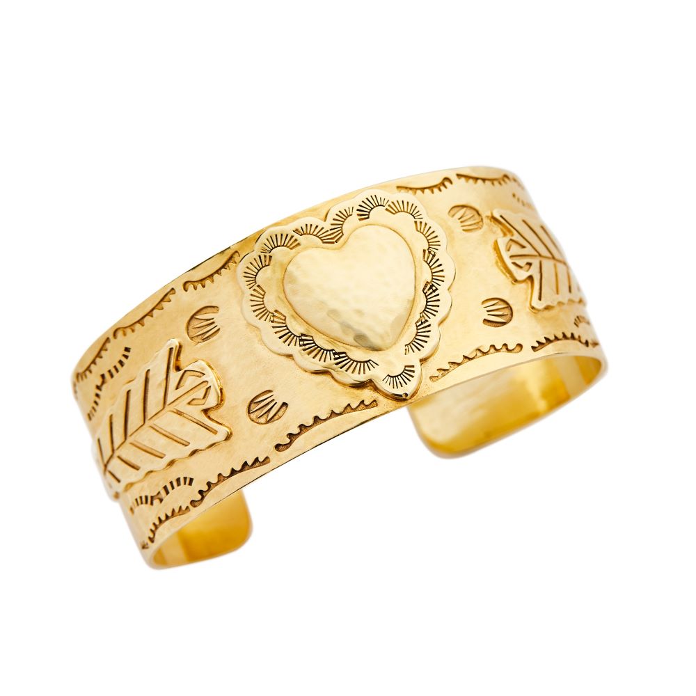 Heart and Feather Cuff