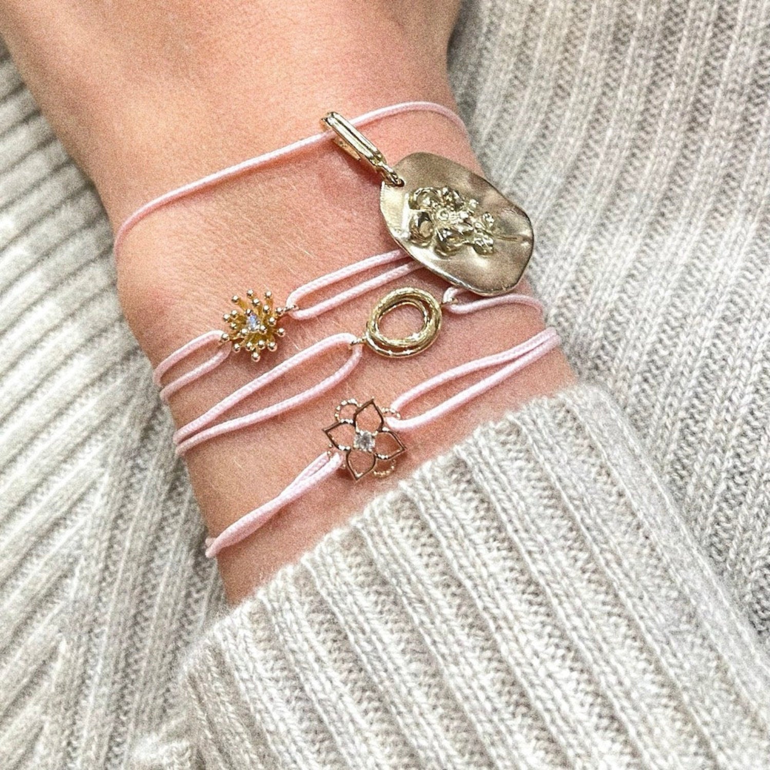 Wild Rose Medal Charm
