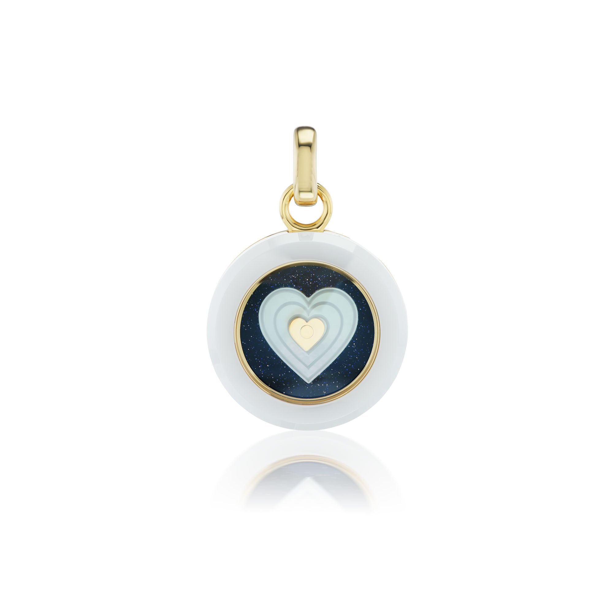 Carpe Diem Aventurine Mosaic Heart Charm