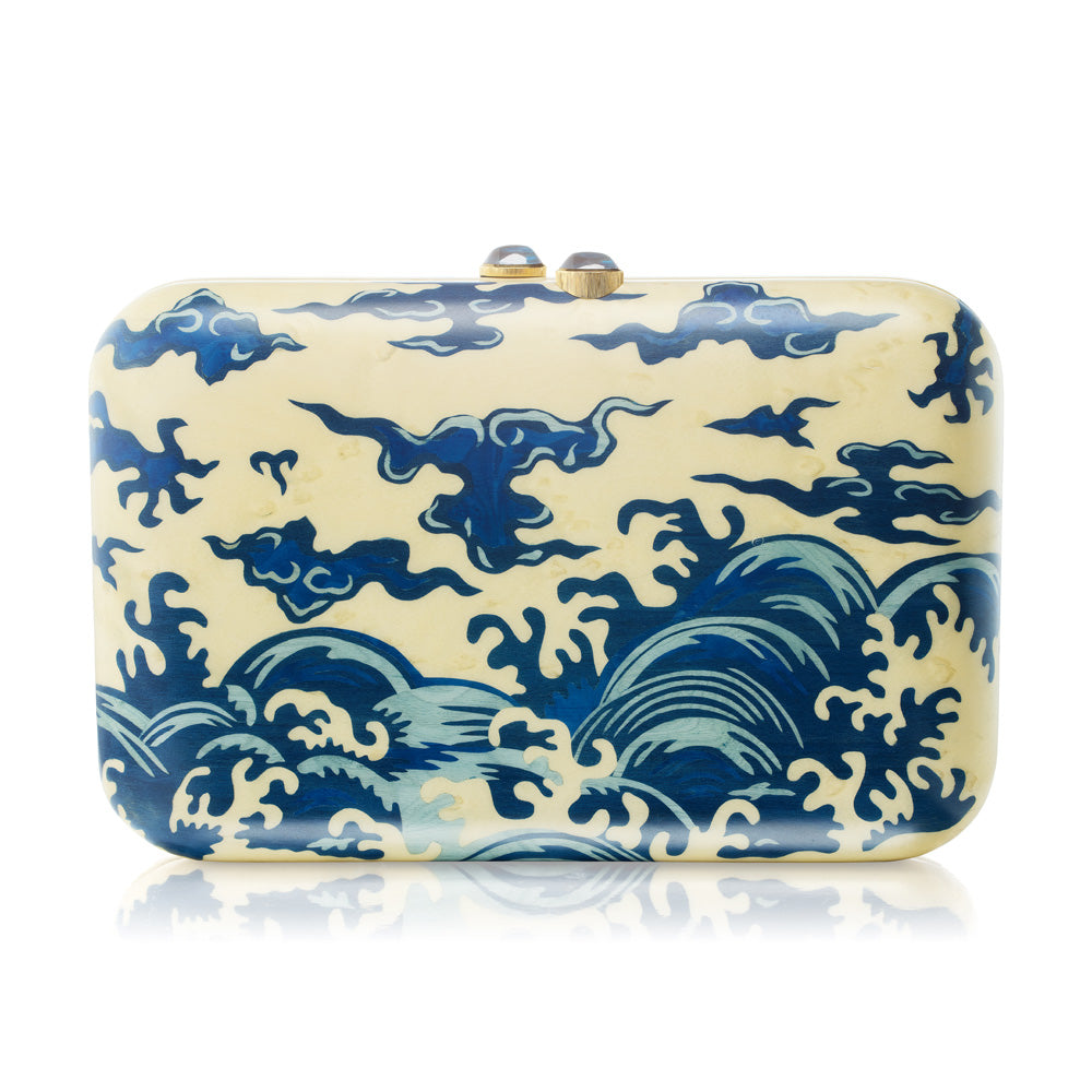 Wave Marquetry Handbag