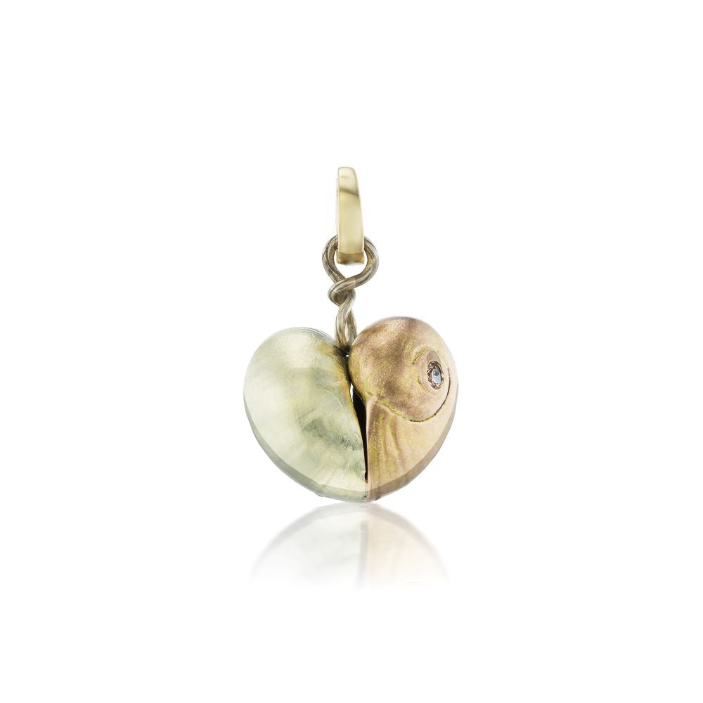 Shell Heart Charm