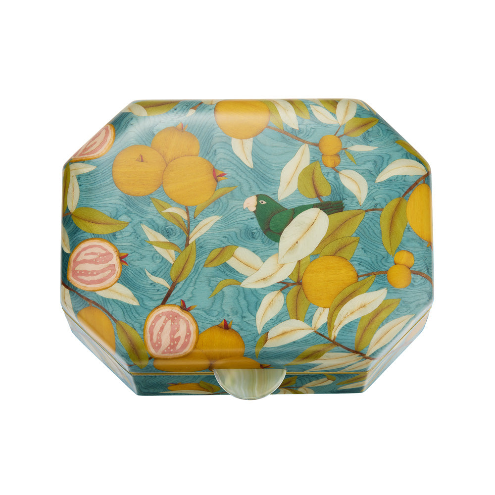 Tropical Citrus Marquetry Box