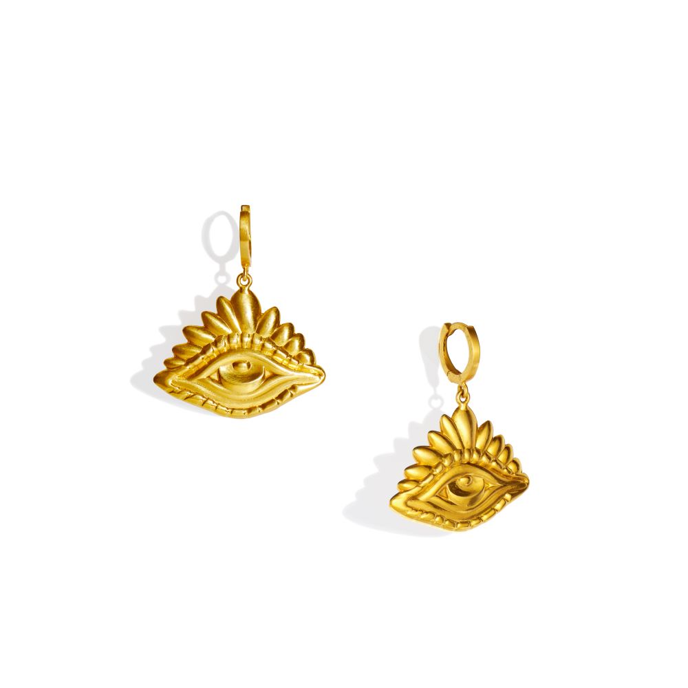 Protective Eye Huggie Earrings