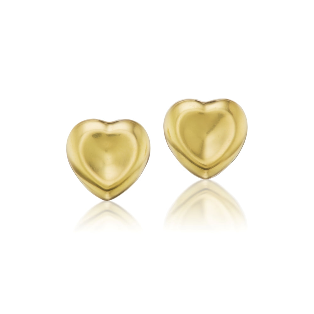 Agape Heart Stud Earrings