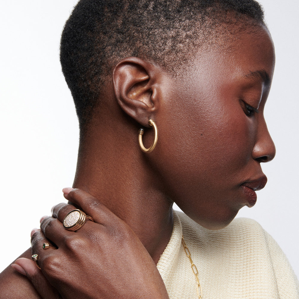 Large Open Grotto Hoops