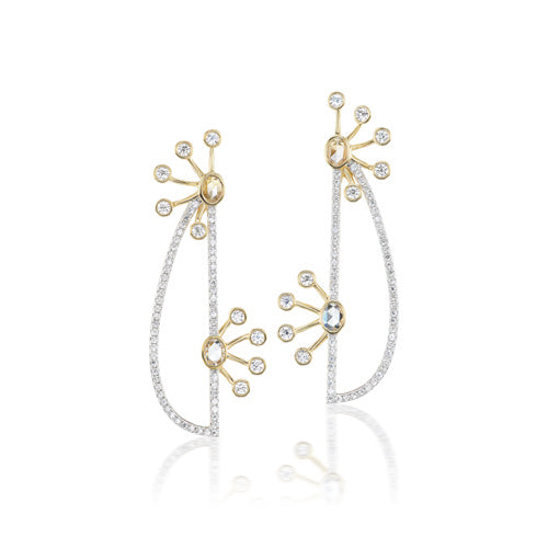 Constellation Drop Diamond Earrings