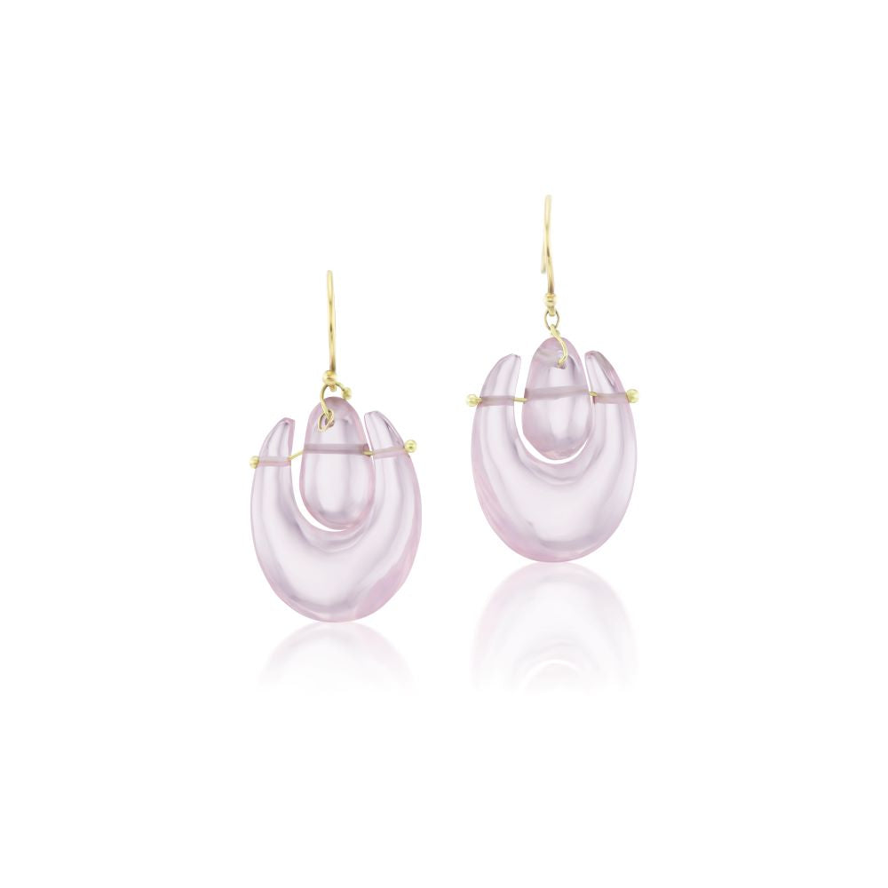 A pair of Ten Thousand Things O'Keefe Earrings on a white background.