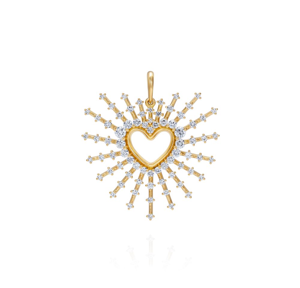 Clarity Heart Diamond Charm