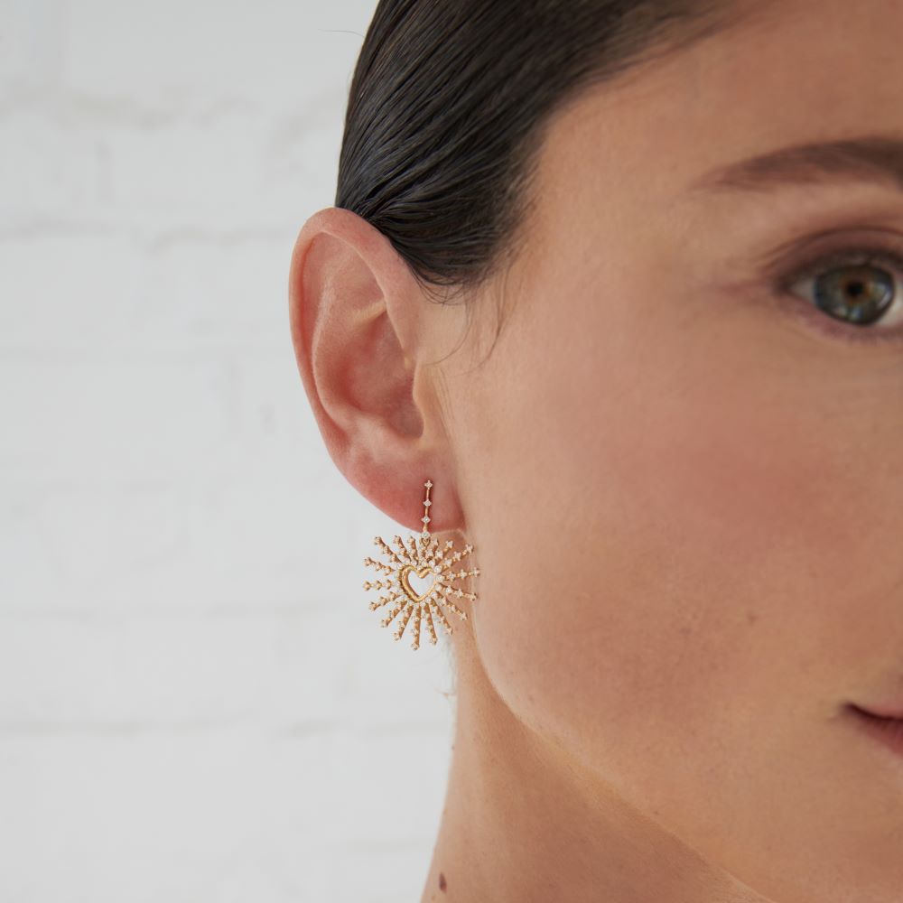 Clarity Heart Diamond Earrings