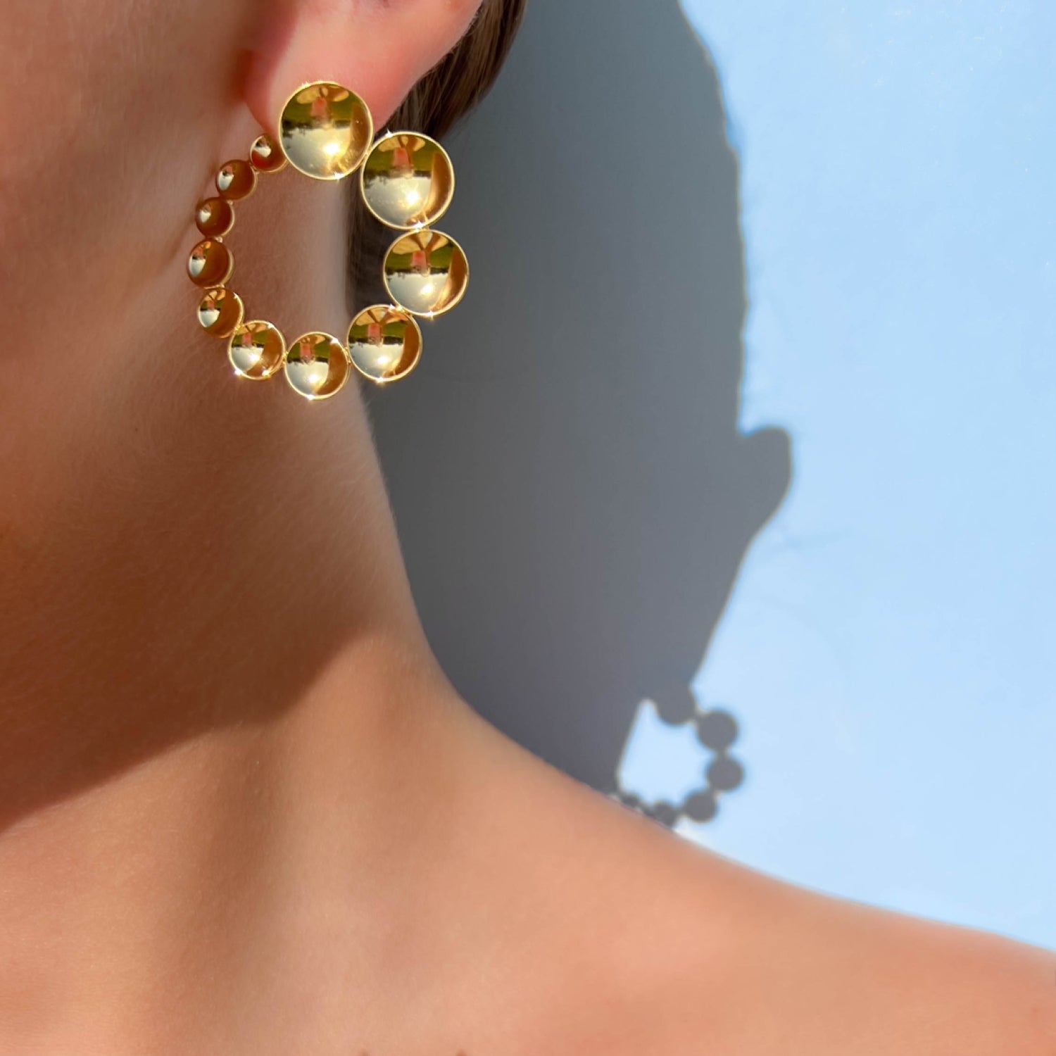 Mirror Hoop Earrings