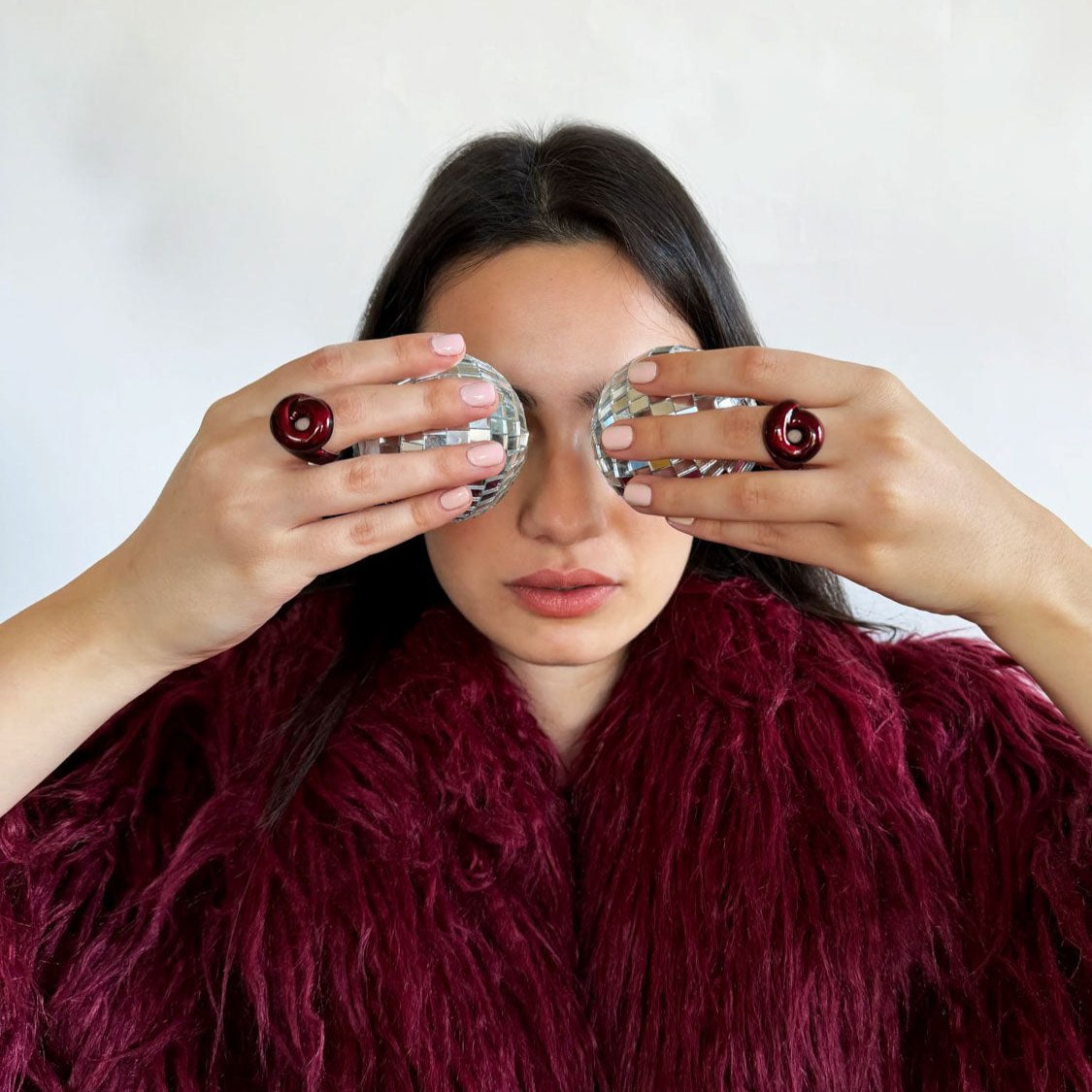 Oxblood Tarallo Ring in Silver