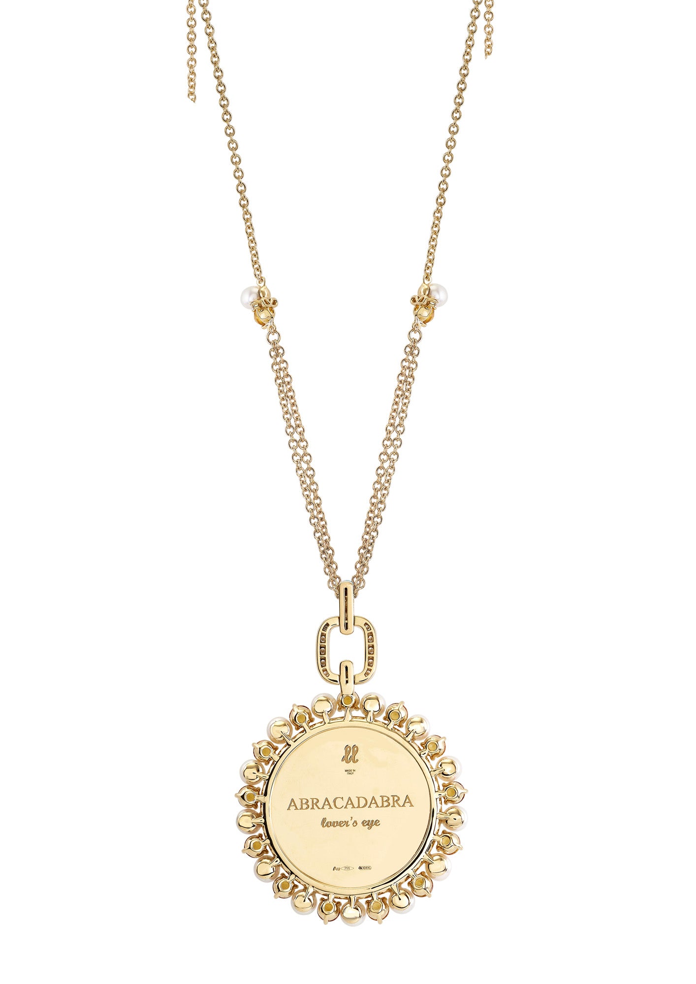 Eyes Wide Citrine Pendant in Yellow Gold