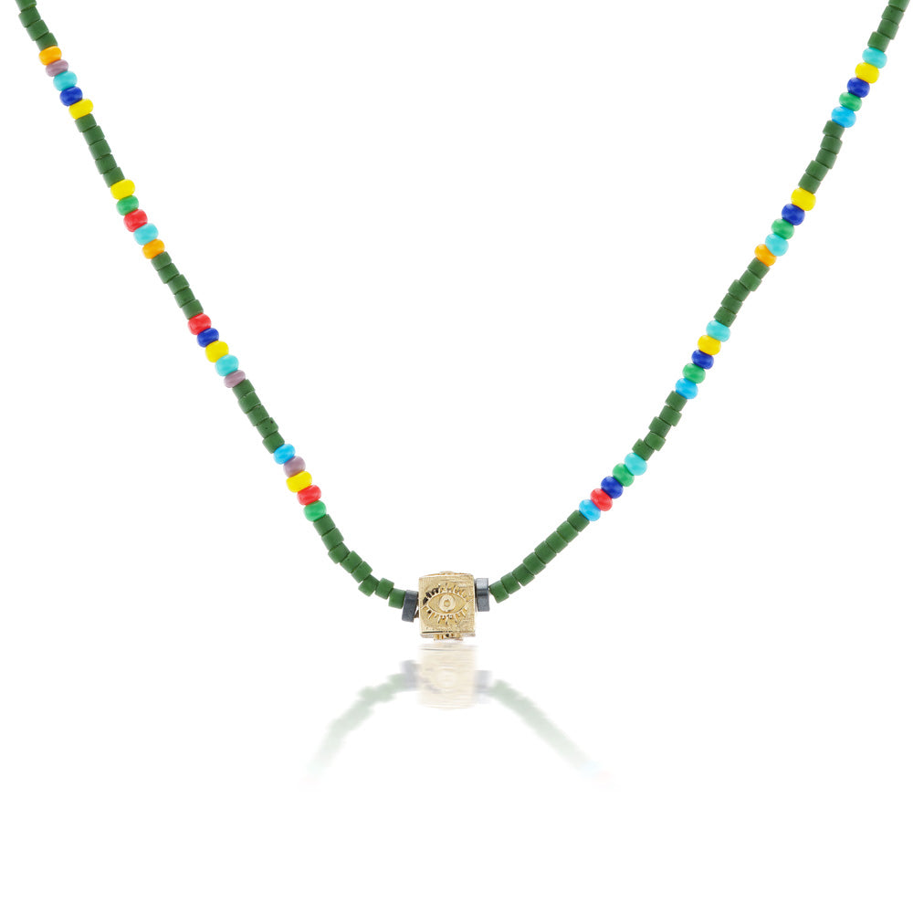 Cube hot sale bead necklace