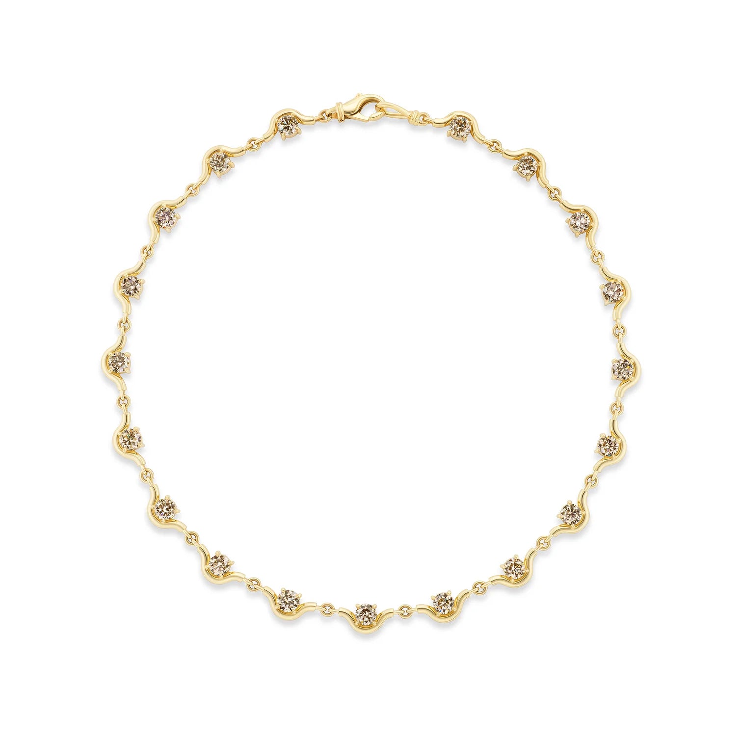 Desert Diamond Louise XL Necklace in Yellow Gold