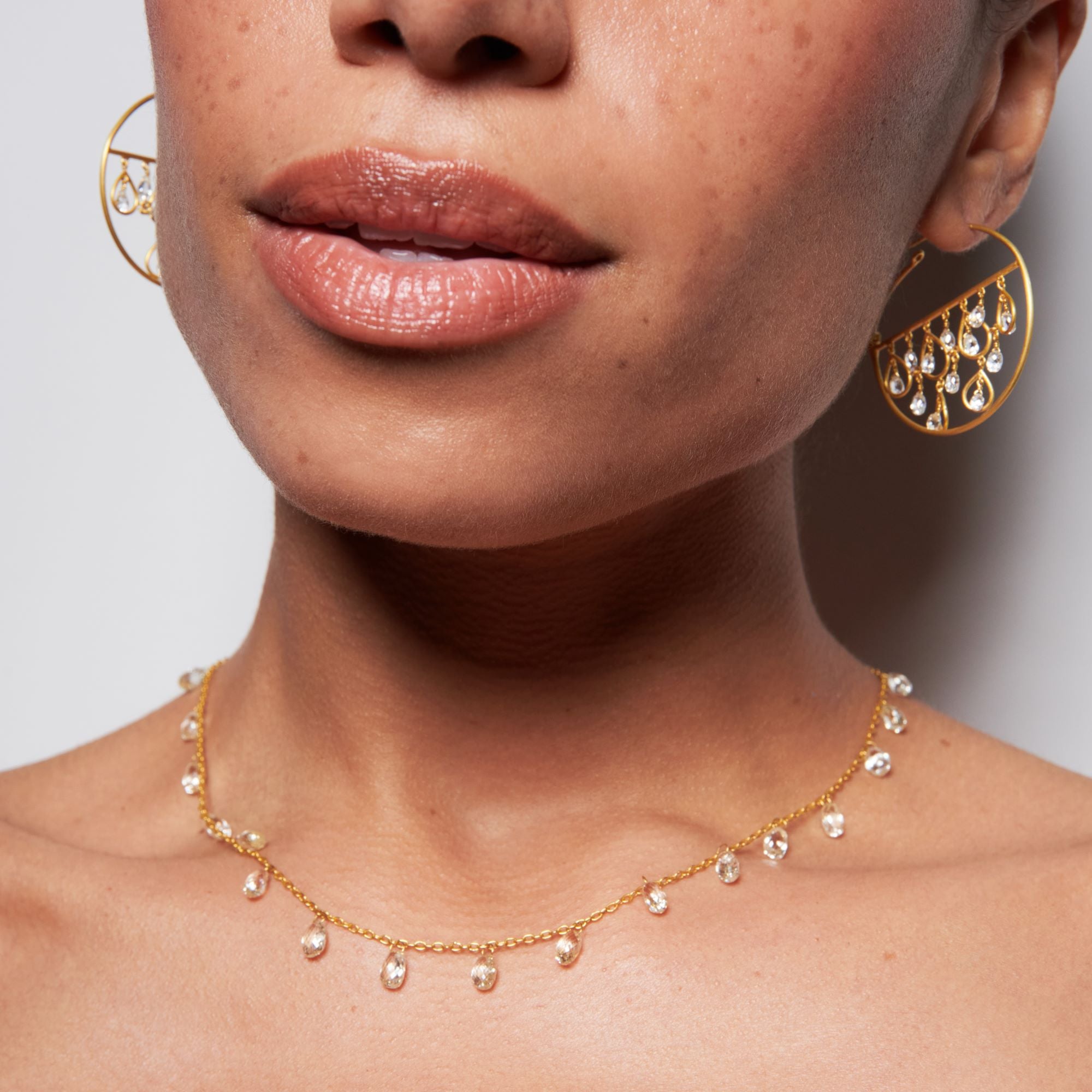Diamond Briolette Necklace