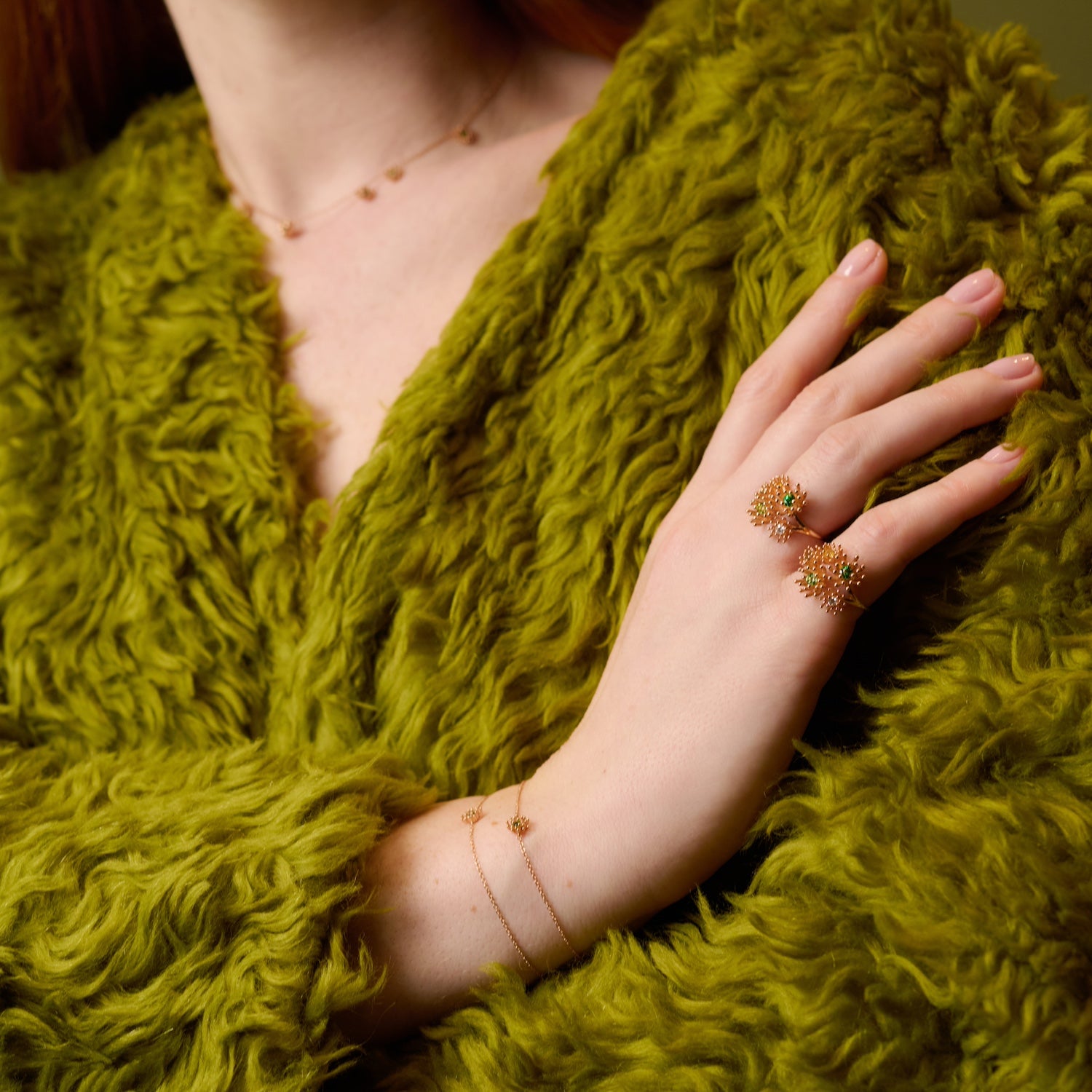 Petit Cactus Vert Ring