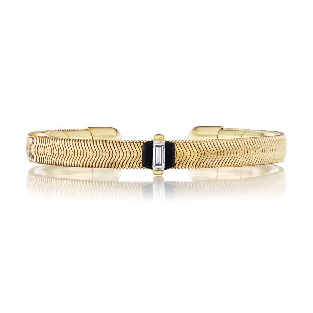 Feelings Baguette Diamond Cuff Bracelet