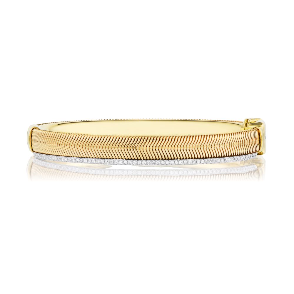 Feelings Diamond Layer Bangle Bracelet