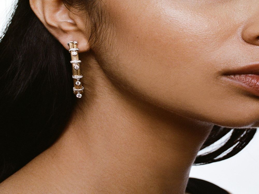 Feelings Diamond Hoop Earrings