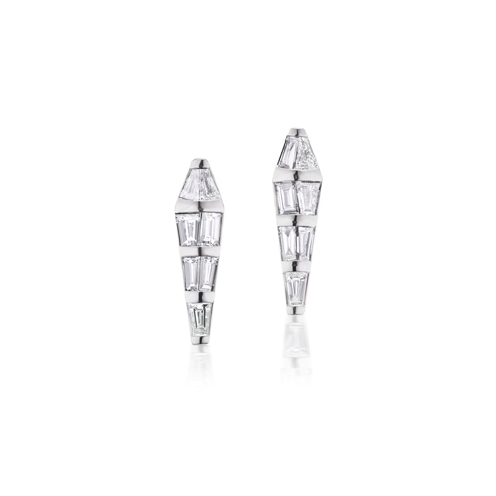 White Gold Spectrum Earrings