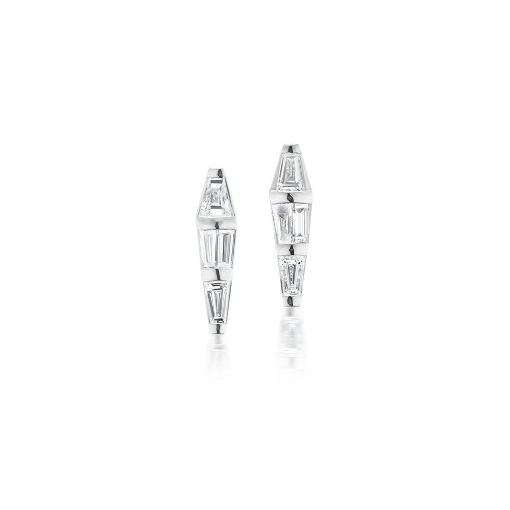 White Gold Spectrum Earrings