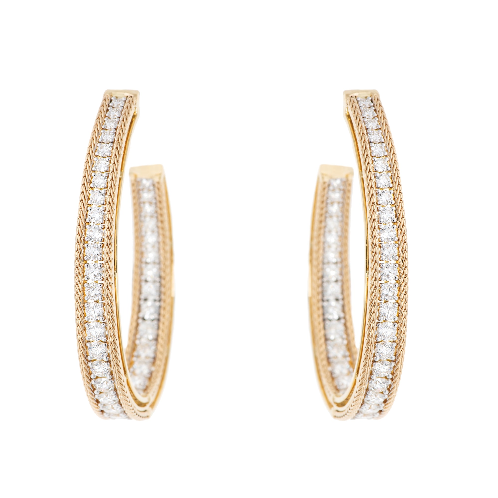 Together Gold Oval Hoop Earrings