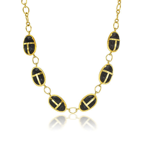 Black Scarab Necklace