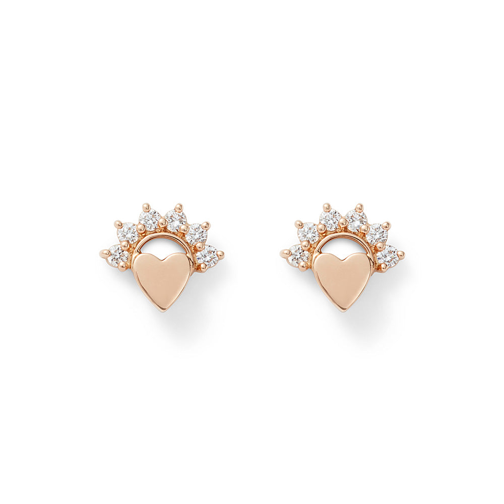 Mystic Love Diamond Stud Earrings