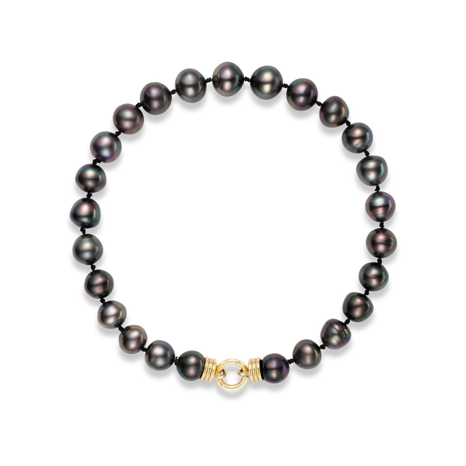 Tahitian Pearl Ancla Necklace in Yellow Gold