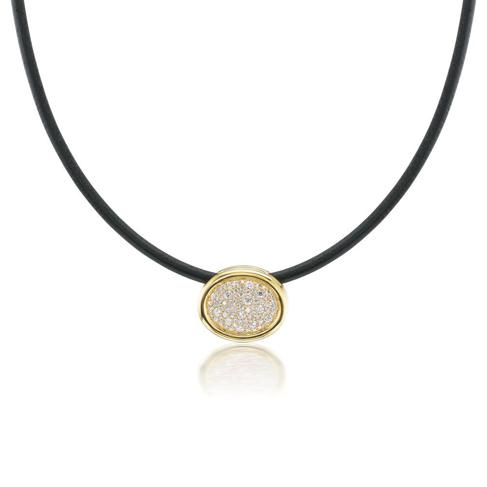 Diamond Pavé Scuba Choker Necklace