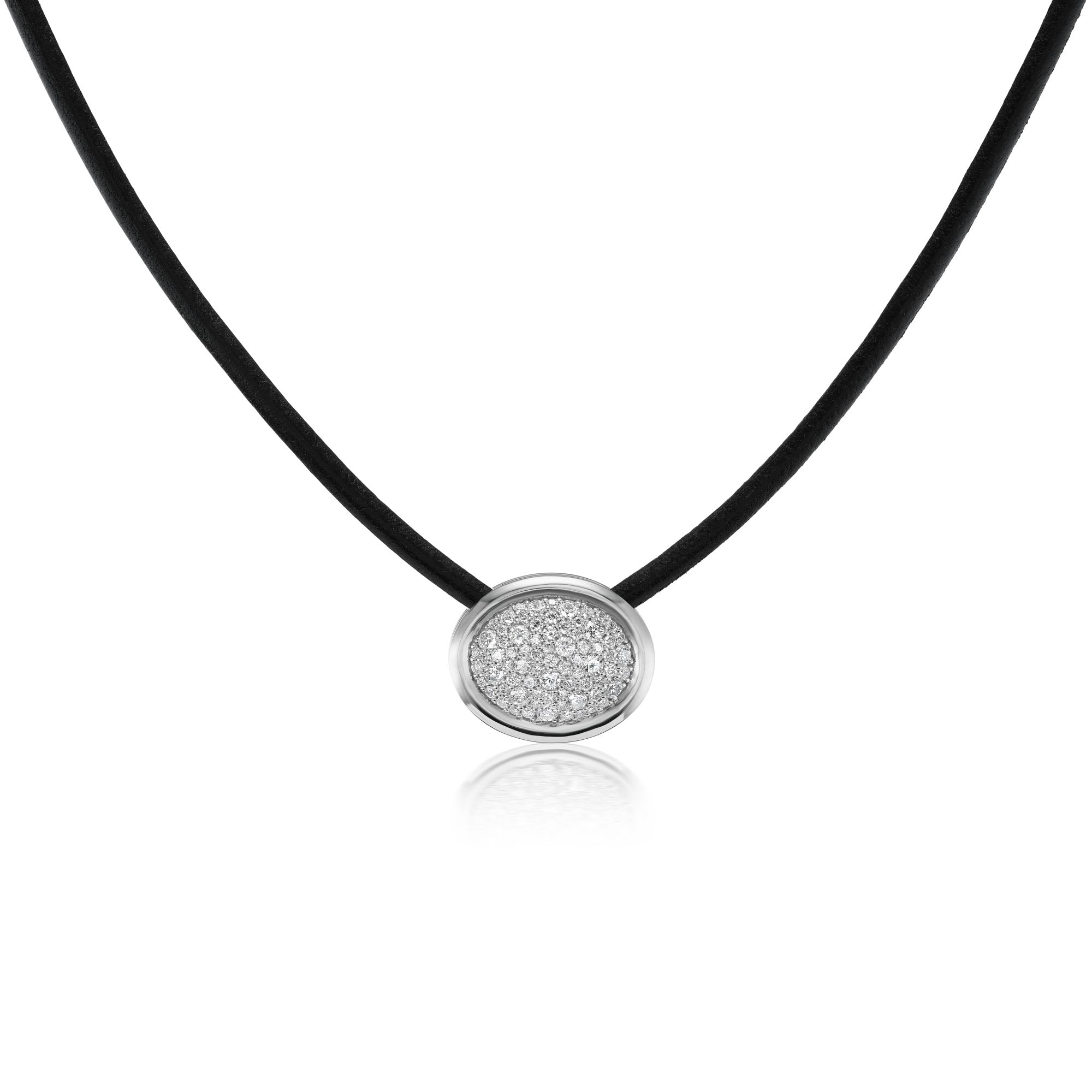 Platinum Diamond Pavé Scuba Choker Necklace