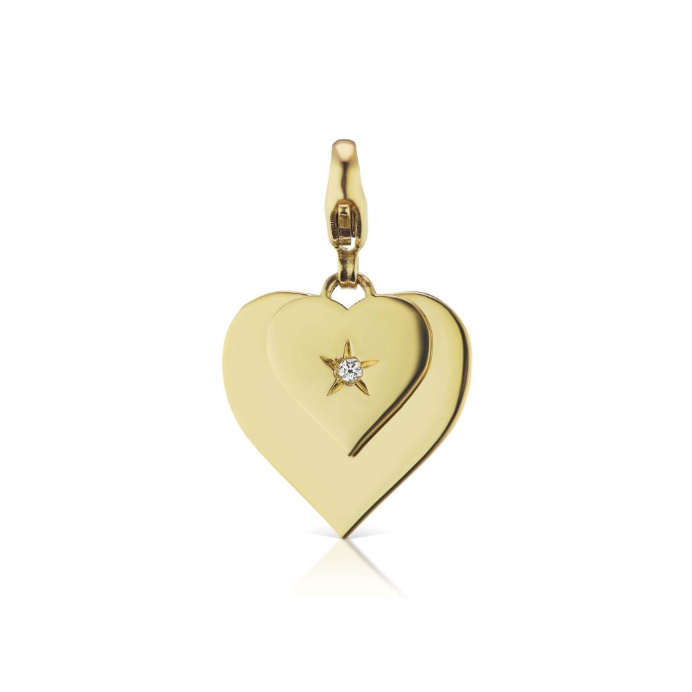 Double Heart Charm