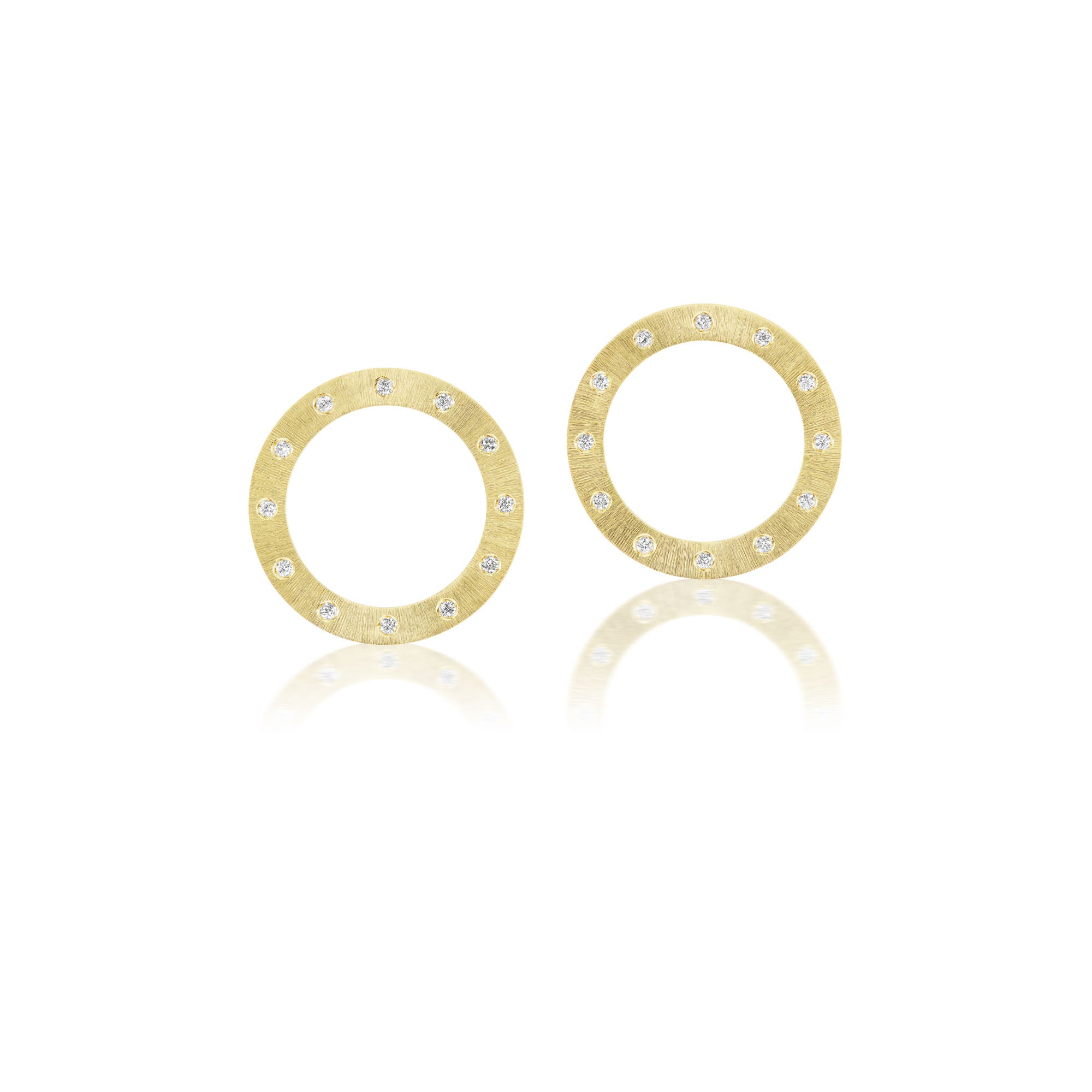 Ora Gold Open Circle Earrings