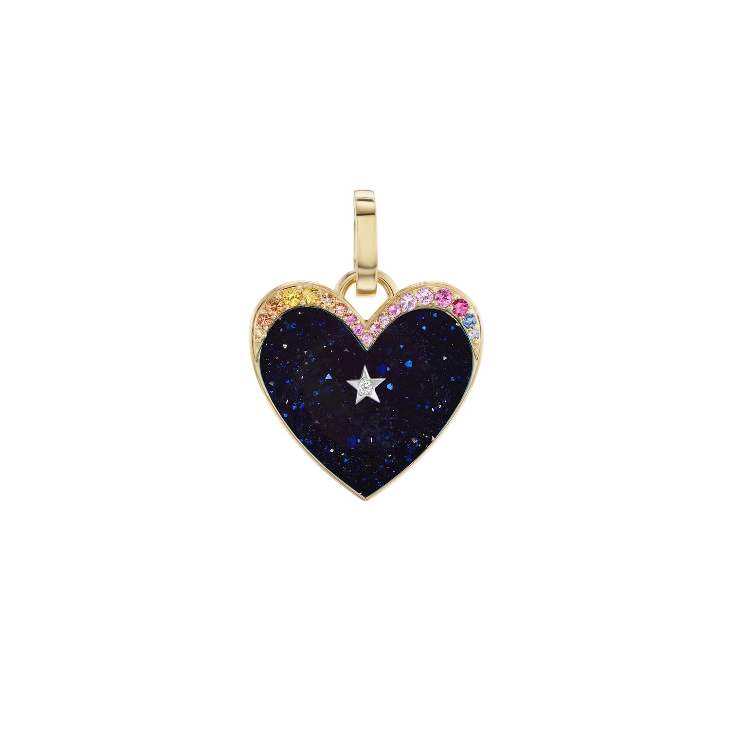 Aventurine Ora Rainbow Heart Charm