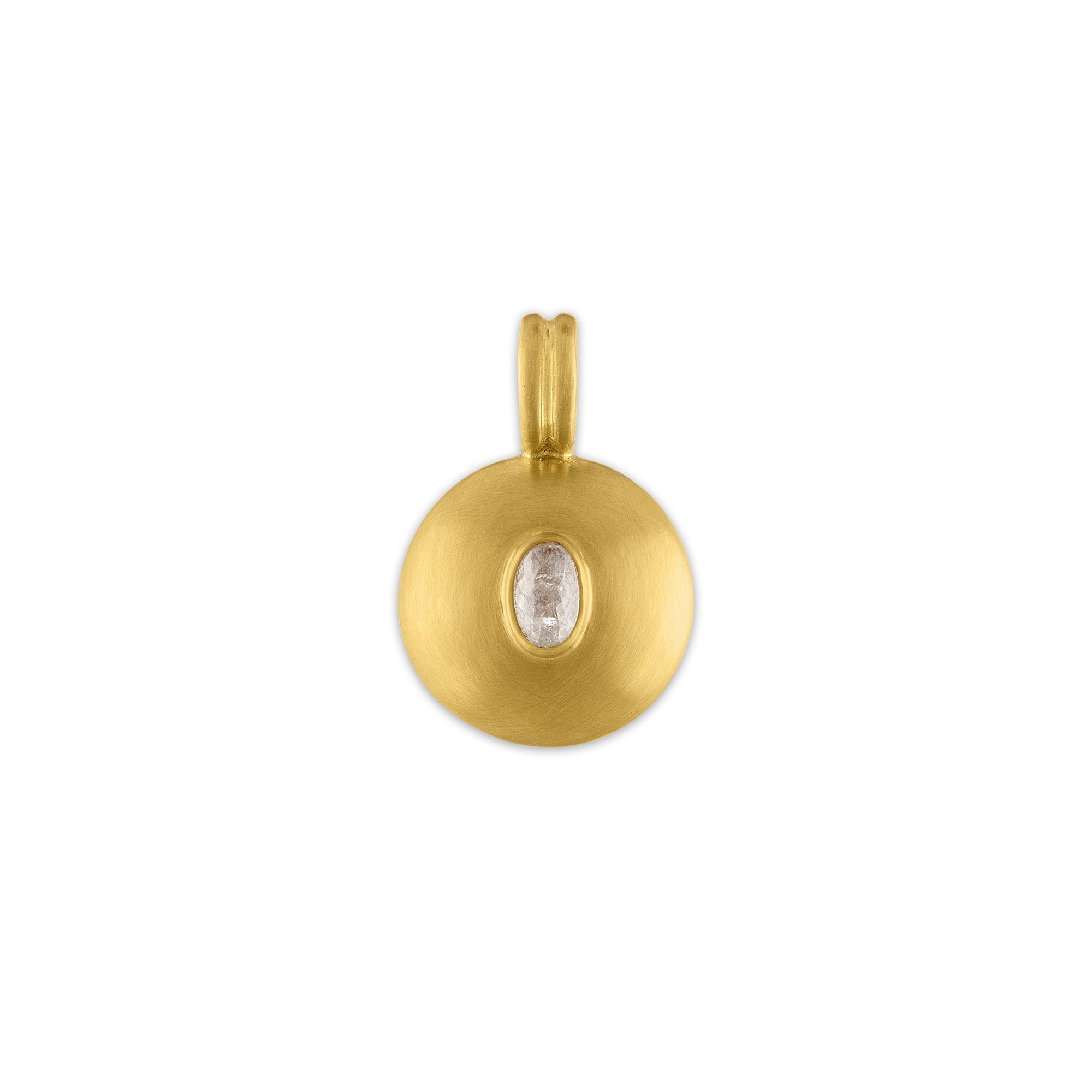 Small Diamond Bulla Pendant Charm