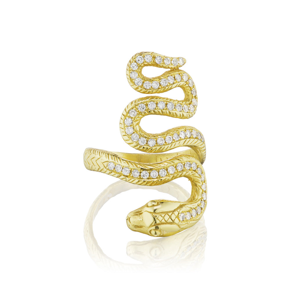 Diamond Snake Ring