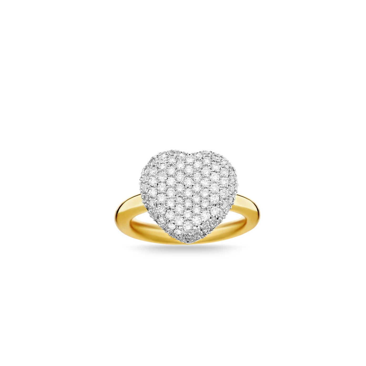 Bella Mini Pavé White Diamond Ring
