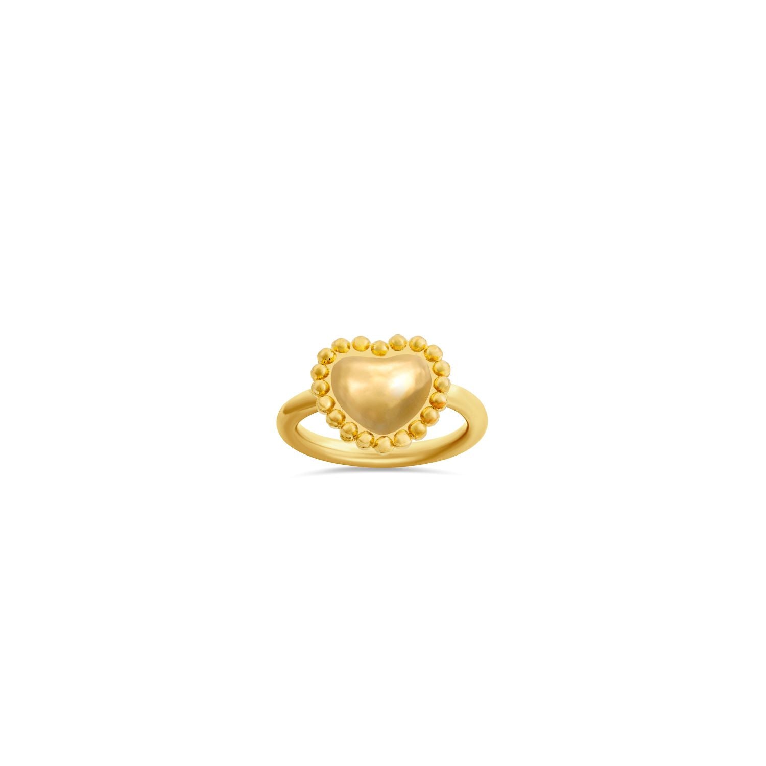 Mini Dot Heart Ring