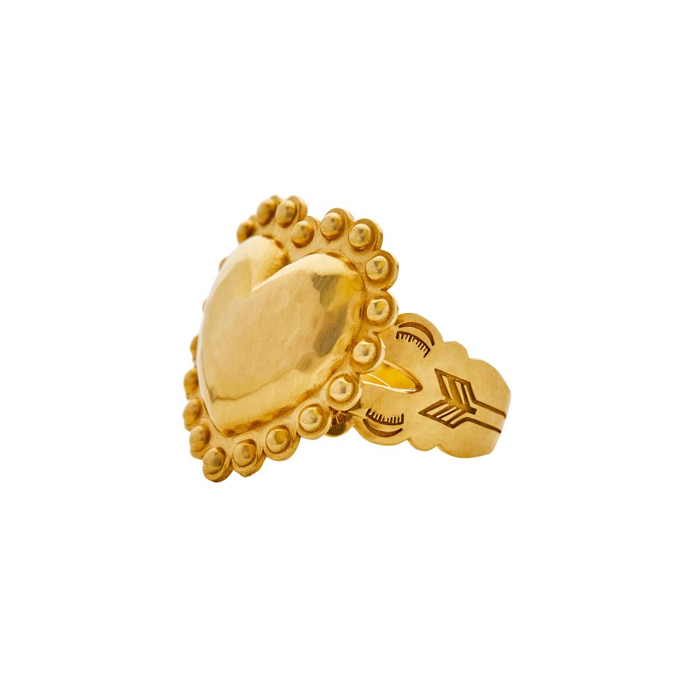 Dot Heart Ring