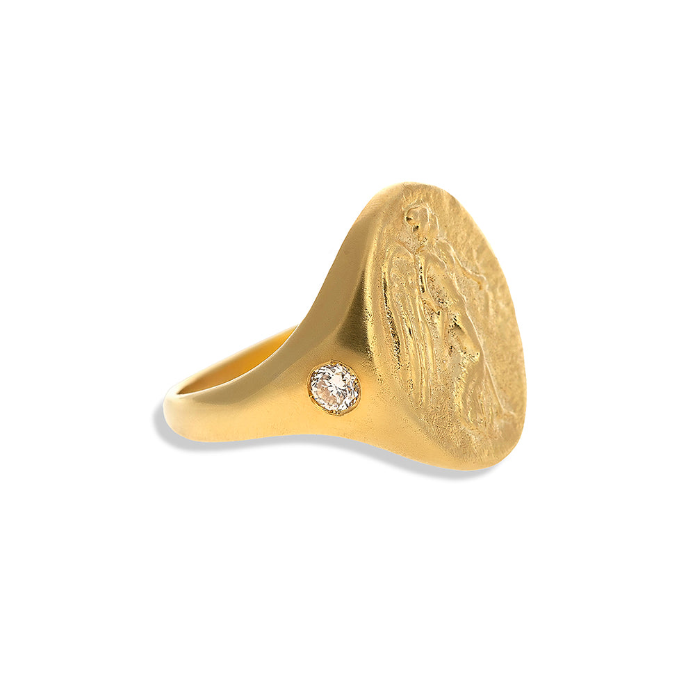 Diamond Niki Signet Ring