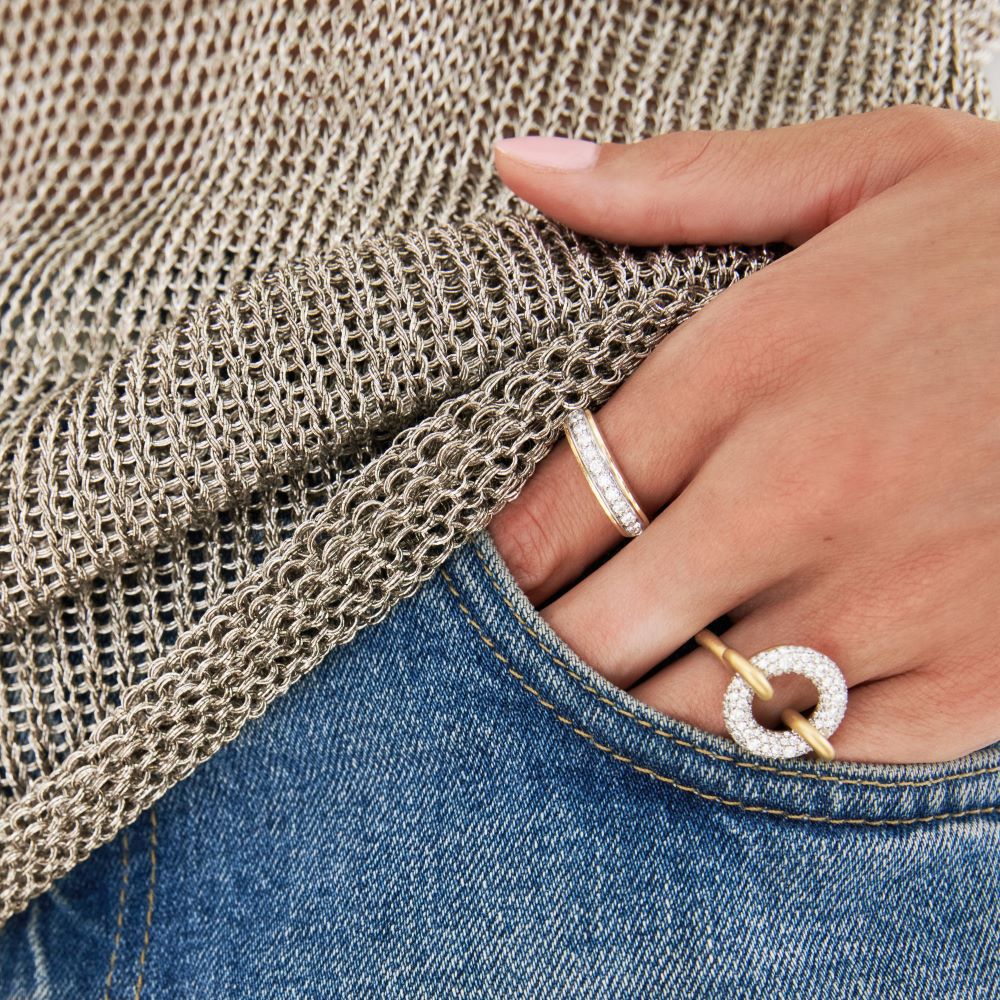 Acro Diamond Pavé Ring