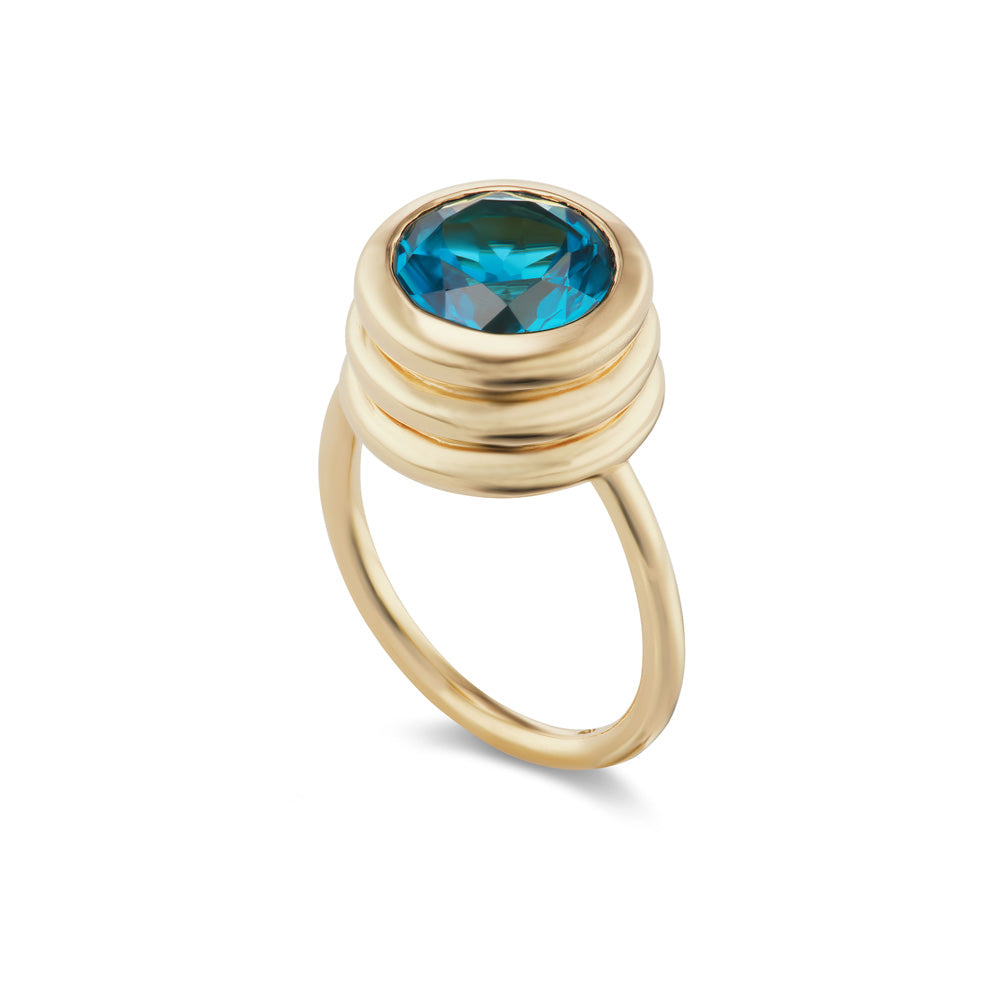 Blue Topaz Grotto Ring