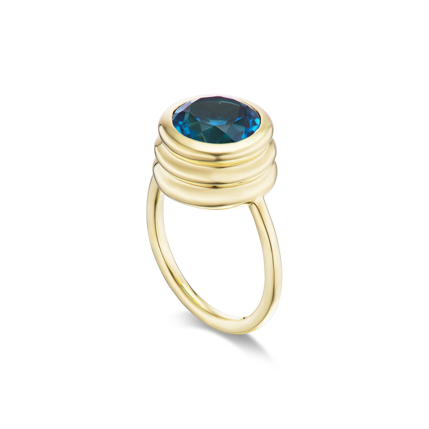 Blue Topaz Grotto Ring