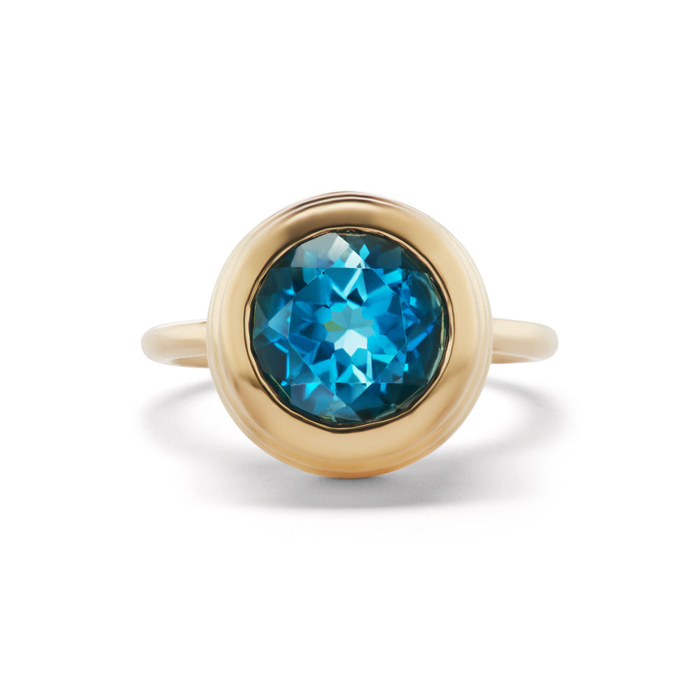 Blue Topaz Grotto Ring