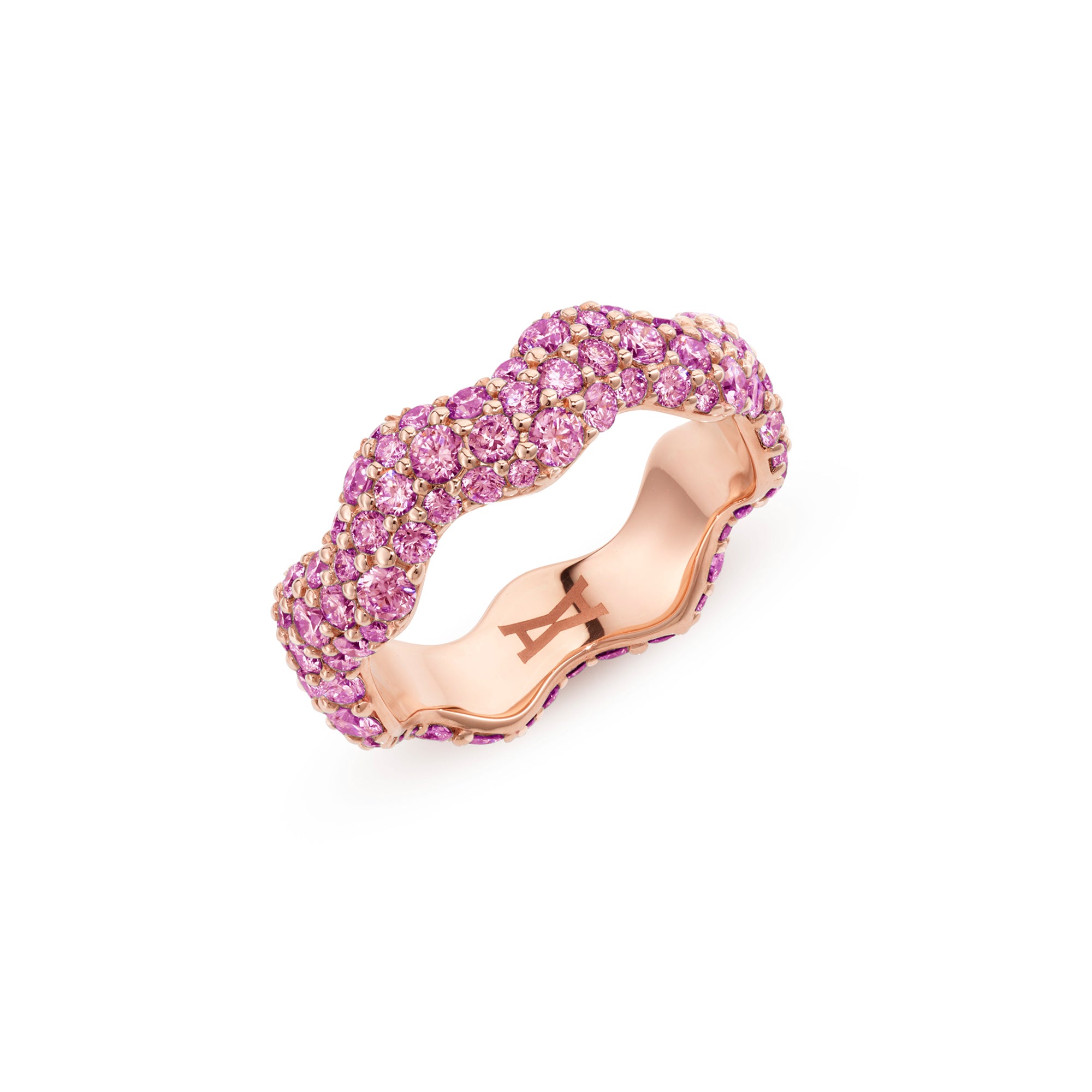 (Let It) Flow Ring with Pink Sapphires